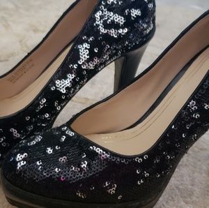 Cole Haan black/silver high heels Nike Air